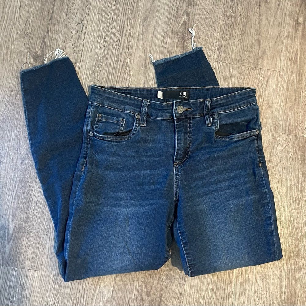 KUT FROM THE KLOTH Dark Wash Skinny Jeans Cut #136810